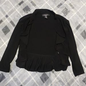 Cropped black cardigan